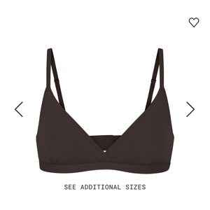 Skims Fits Everybody crossover bralette brown